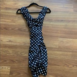 Guess poka dot fitted dress
